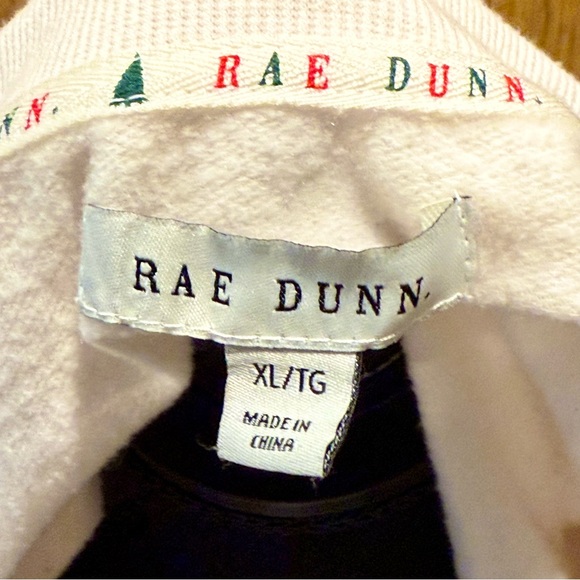 Rae Dunn Cream PEACE LOVE HOPE in Red Green Letters Christmas Sweatshirt Size XL - Picture 4 of 6